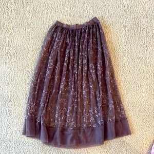 Maxi embroided tulle skirt. Victoria’s Secret